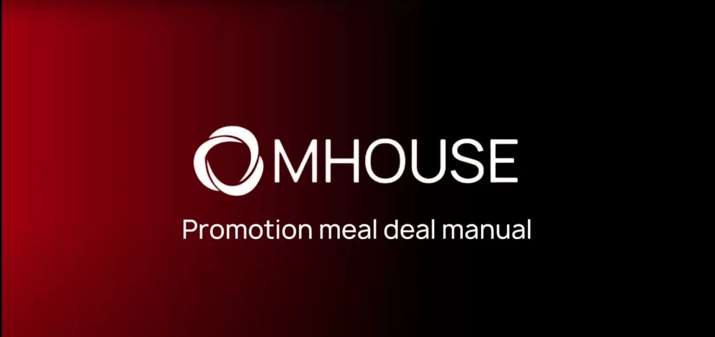 Promotion Meal Deal Manual