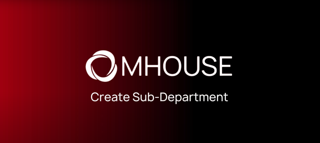 Create Sub-department